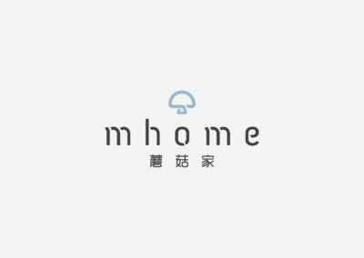China mhome Brand Identity - Logo in Blue