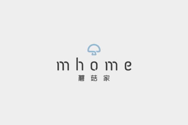 Design and Digital Marketing - China mhome Brand Identity - Logo in Blue - Leow Hou Teng