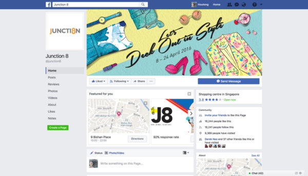 Design and Digital Marketing - Junction 8 Fashion Week 2016 - Facebook - Leow Hou Teng