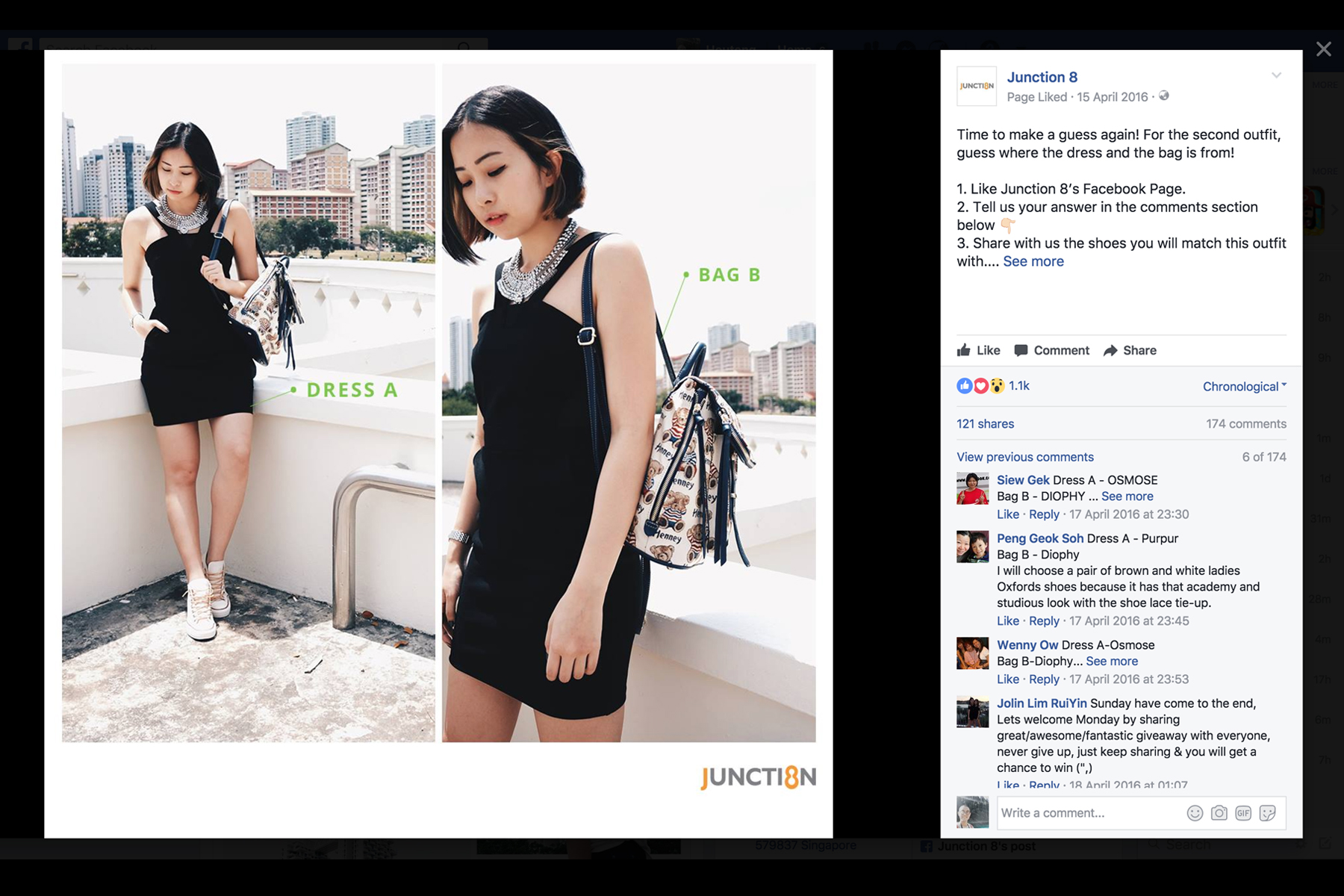 Design and Digital Marketing - Junction 8 Fashion Week 2016 - Facebook Post 2 - Leow Hou Teng