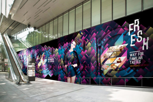 Design and Digital Marketing - Orchard Central Hoarding - Side Entrance - Leow Hou Teng