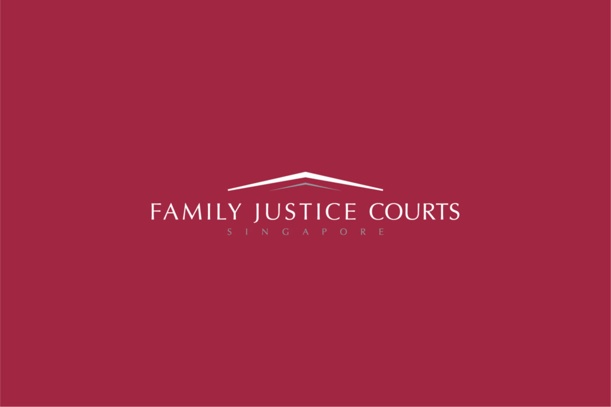 The Family Justice Courts of Singapore – Inverse Logo on Red