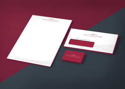 The Family Justice Courts of Singapore Corporate Identity Design - Stationery Set