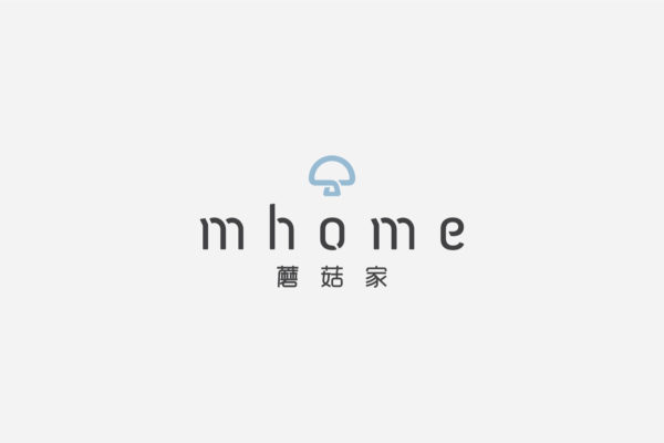 Design and Digital Marketing - China mhome Brand Identity - Logo in Blue - Leow Hou Teng