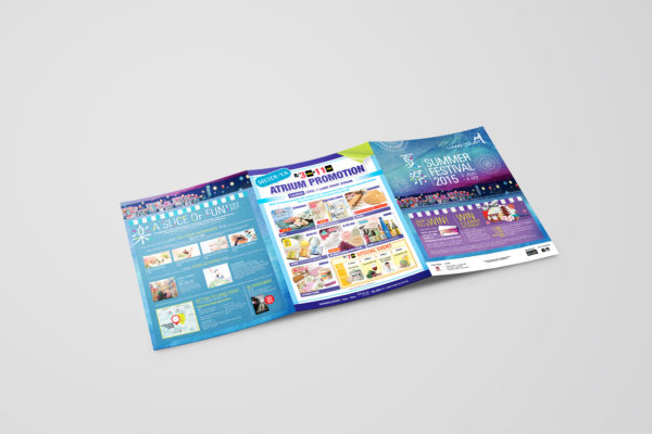 Design and Digital Marketing Portfolio - Liang Court Summer Festival 2015 - Mailer Front