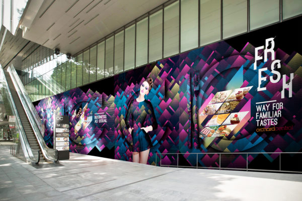 Design and Digital Marketing Portfolio - Orchard Central Hoarding - Side Entrance - Leow Hou Teng