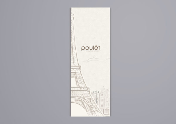 Design and Digital Marketing Portfolio - Poulet Restaurant Menu - Design B 1 - Leow Hou Teng
