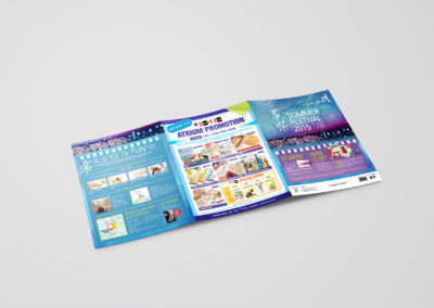 Liang Court Summer Festival Campaign Design 2015 - Food Trail Mailer Front