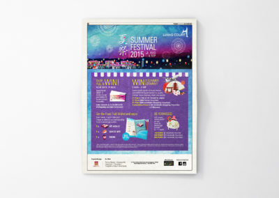 Liang Court Summer Festival Campaign Design 2015 - Today Newspaper Advertisement