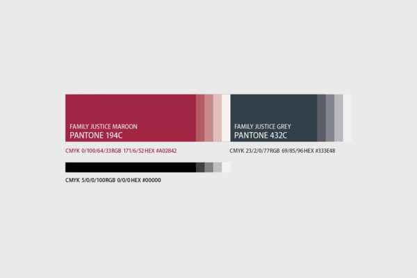 Leow HouTeng Design Portfolio - Family Justice Courts Corporate Identity - Corporate Colours