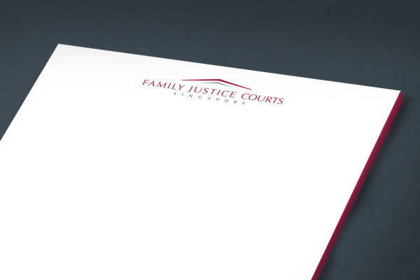Leow HouTeng Design Portfolio - Family Justice Courts Corporate Identity - Letter Head