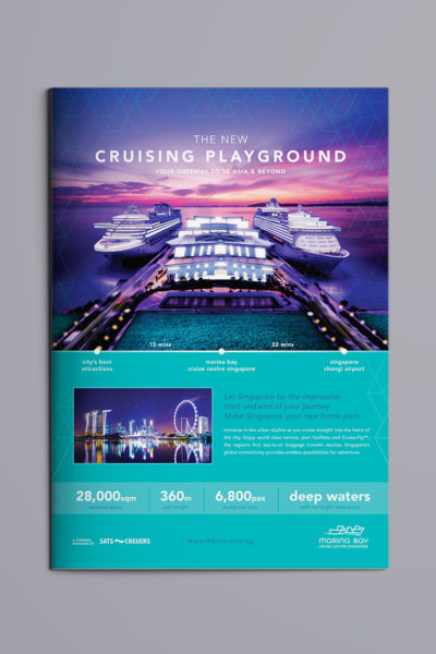 Leow HouTeng Design Portfolio - Marina Bay Cruise Centre Singapore - Homeport Advertising Campaign Vertical