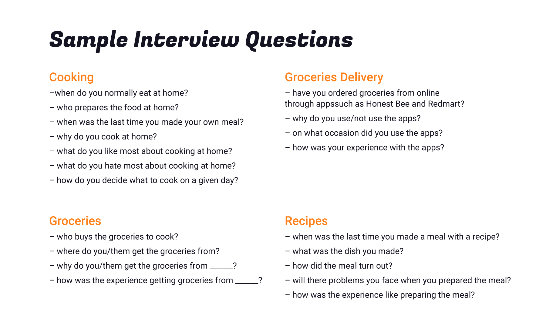 Chefbox Mobile App - Sample Interview Questions - Leow Hou Teng