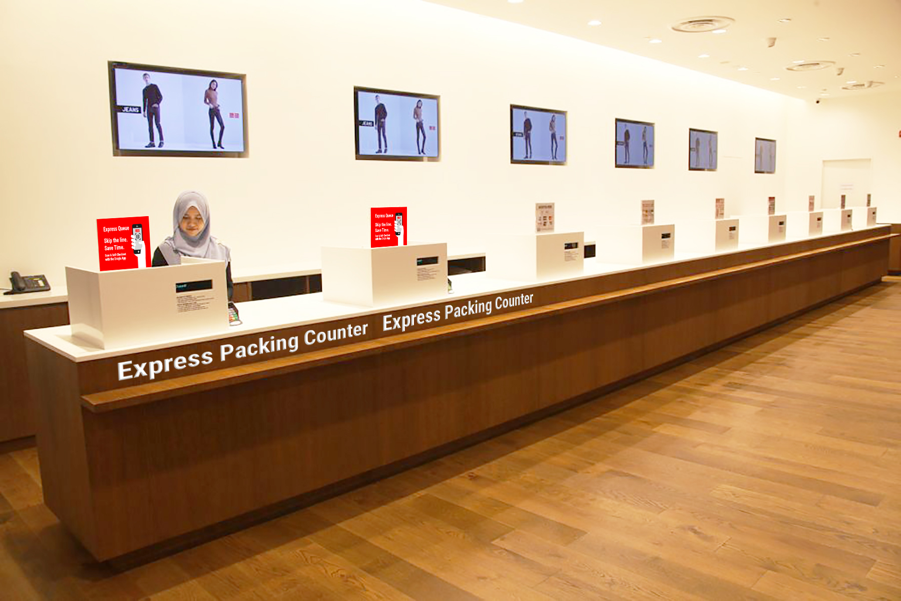 General Assembly Singapore - Uniqlo Self-Checkout Mobile App - Express Packing Counter - Leowhouteng