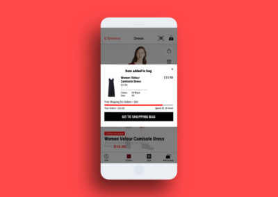Uniqlo Self-Checkout Mobile App Redesign - Animated Free Delivery Target image -Leowhouteng